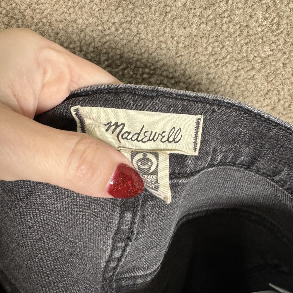Madewell Jeans Womens 26 Black The Perfect Vintage Jean High Rise Straight Leg - Picture 10 of 13